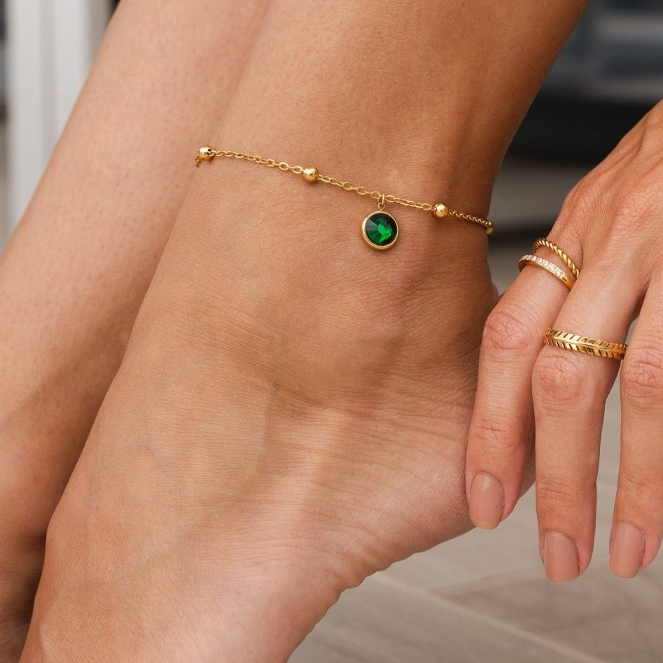 Emerald Anklet